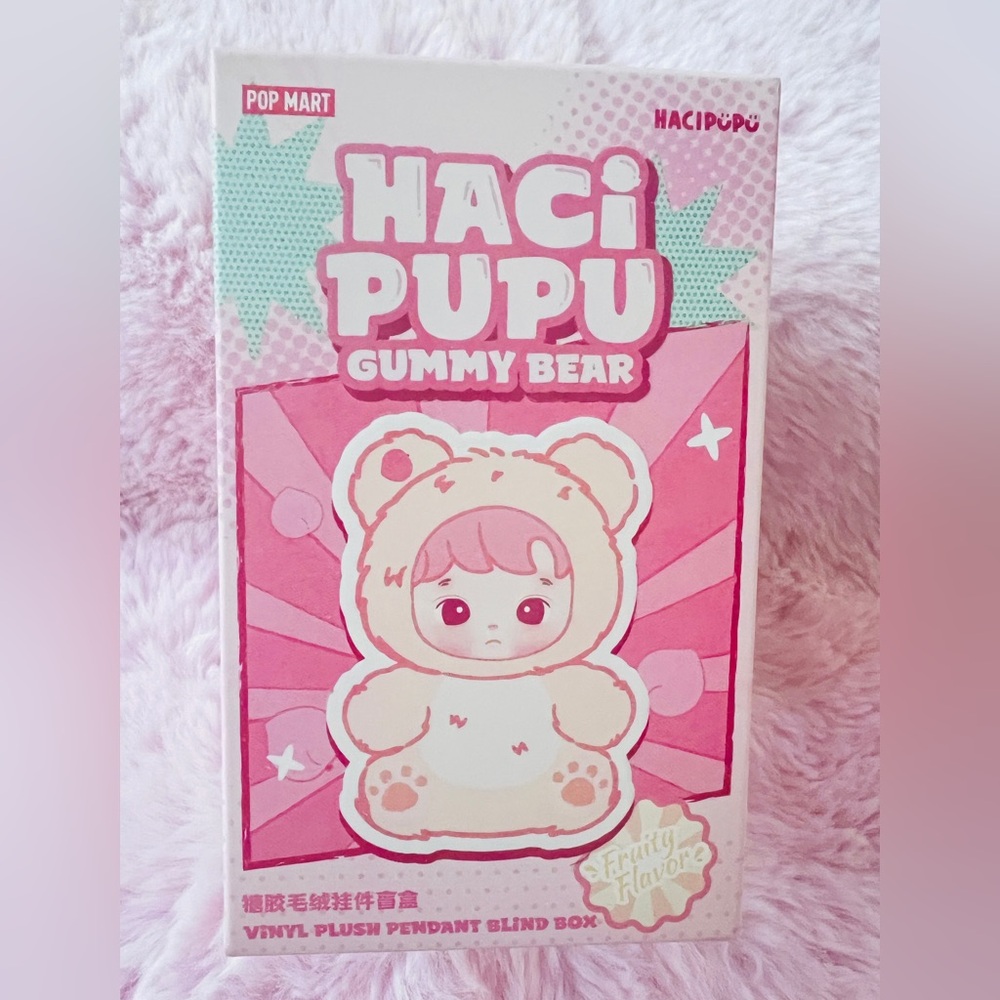 <Authentic> HACI PUPU GUMMY BEAR FROM POP MART - PEACH FLAVOR